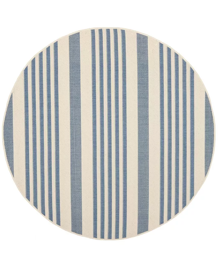 Safavieh Courtyard Beige and Blue 6'7