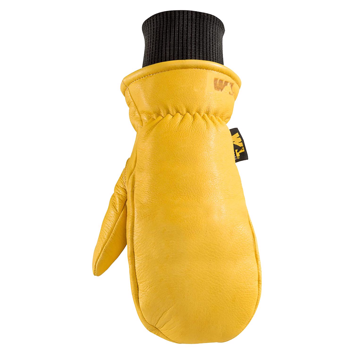Wells Lamont Hyrahyde Men\u0027s Indoor/Outdoor Work Mittens Black/Yellow L 1 pair - Intensery