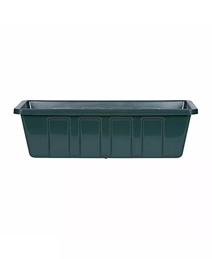 Novelty Mnftg. Polypropylene Flower Box Planter Liner， Hunter Green， 18 inches - Intensery