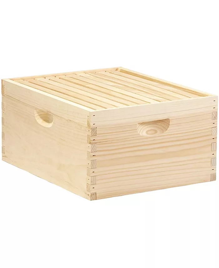 Miller Mfg Co Miller Mfg Little Giant 10-Frame Deep Hive Body Beehive Body w  Frames - Intensery
