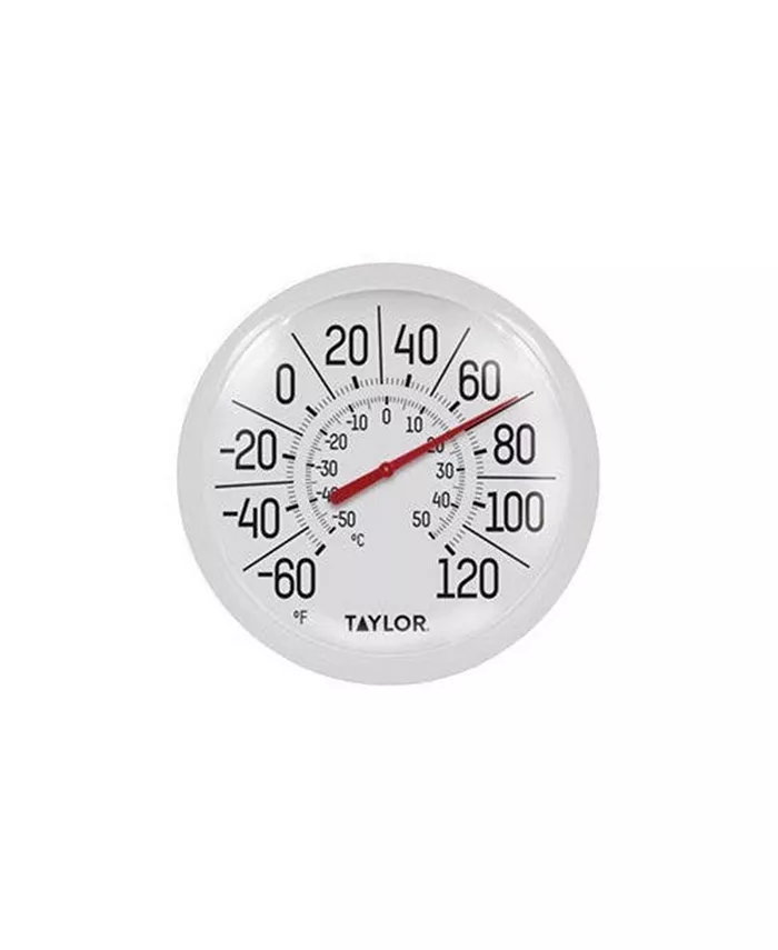 Taylor Precision Products Taylor Precision Indoor Outdoor Decorative White Thermometer， 8.5 - Intensery