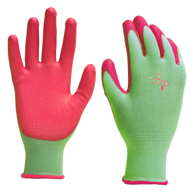 Digz Women\u0027s Indoor/Outdoor Gardening Gloves Green L 1 pk - Intensery