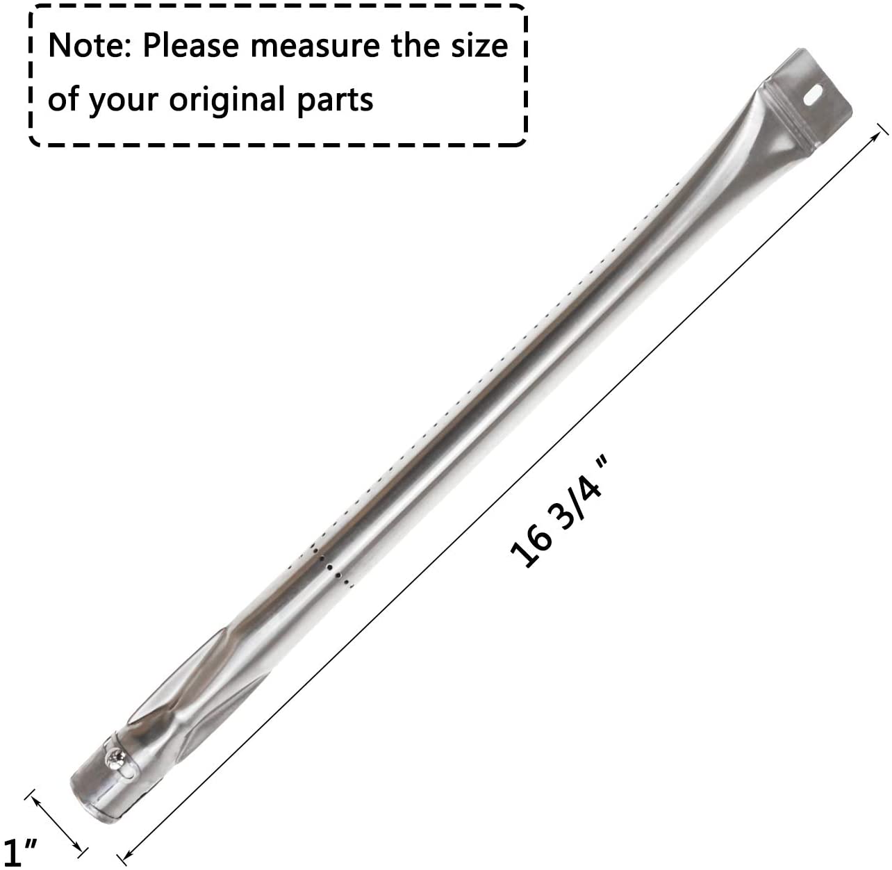 Grill Burner Kit fits Kenmore, Master Forge, Brinkmann, K-Mart, 16 3/4'' x 1'', 5 PCs - Intensery