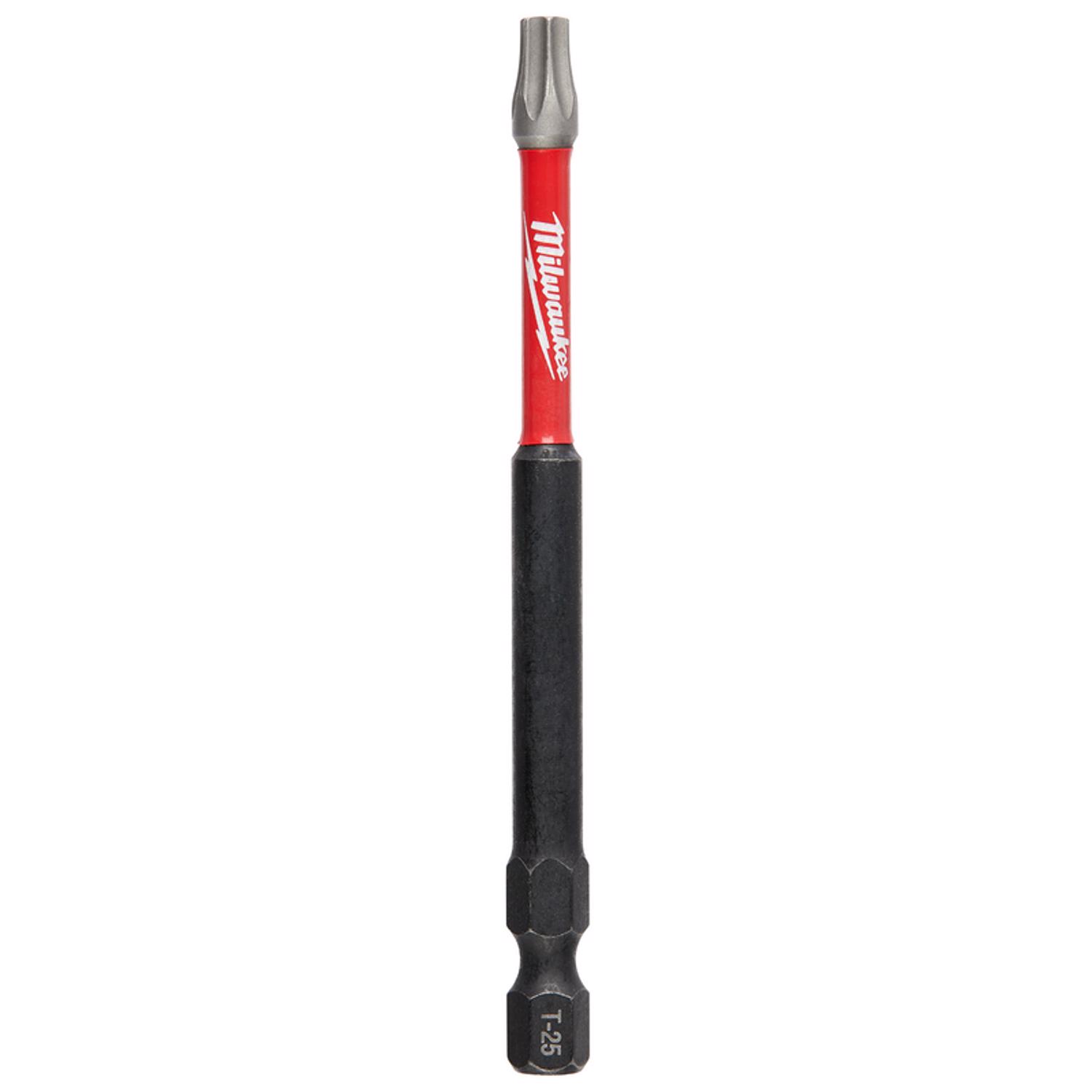 Milwaukee Shockwave Torx T25 X 3-1/2 in. L Impact Power Bit Steel 1 pc - Intensery