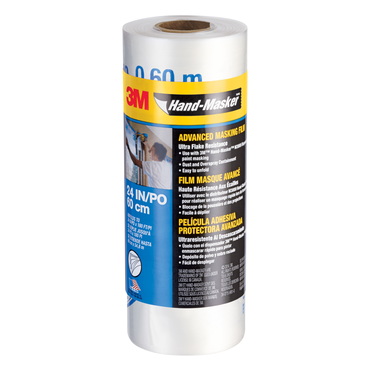3M Hand-Masker 24 ft. W X 180 ft. L Plastic Masking Film 1 pk - Intensery