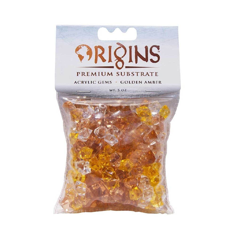 BioBubble Acrylic Gems 5 Ounce Bag in Golden Amber - Intensery