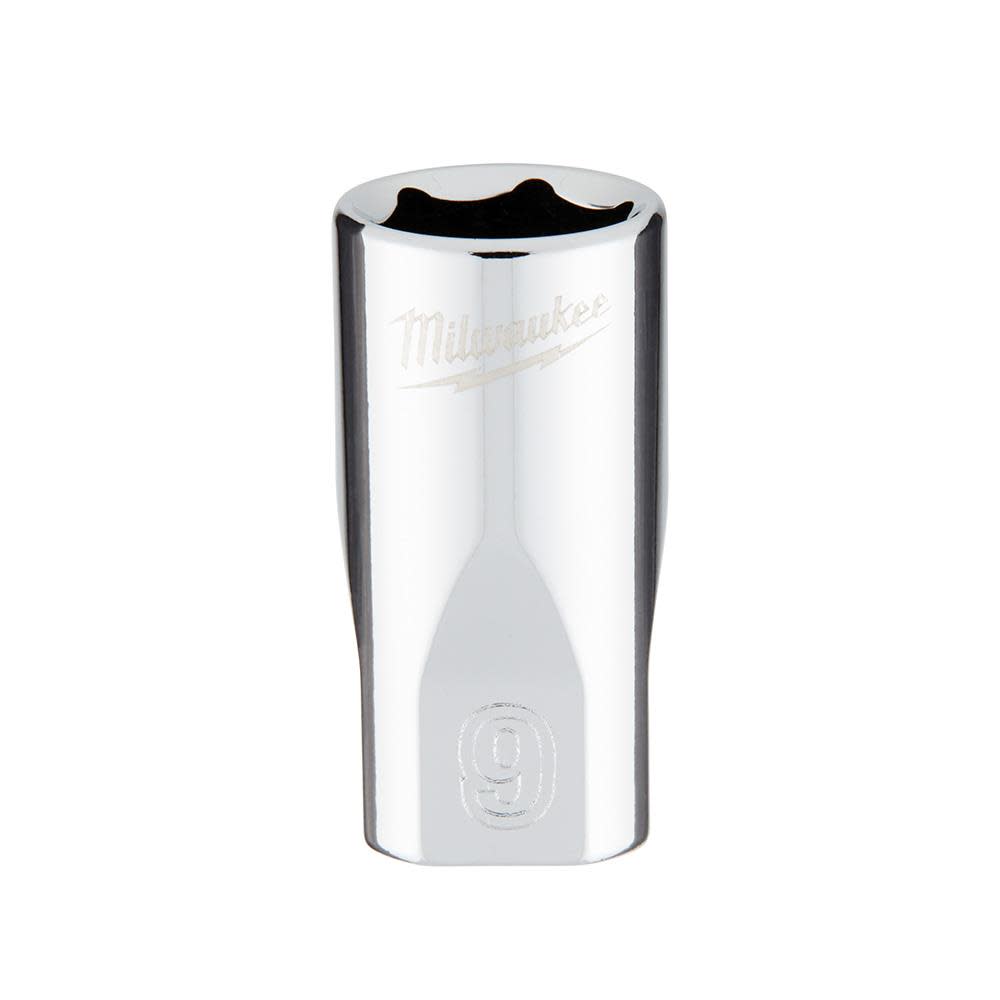 Milwaukee 1/4 in. Drive 9mm Metric 6-Point Socket 45-34-9035 from Milwaukee - Intensery