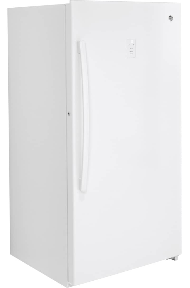 GE 17.3 Cu. Ft. White Garage Ready Frost-Free Upright Freezer - Intensery