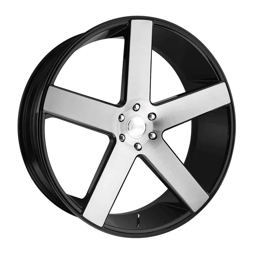 DUB 1PC S217 BALLER S217 24X10 6X5.5 GL-BLK-BRSHD 30MM - Intensery