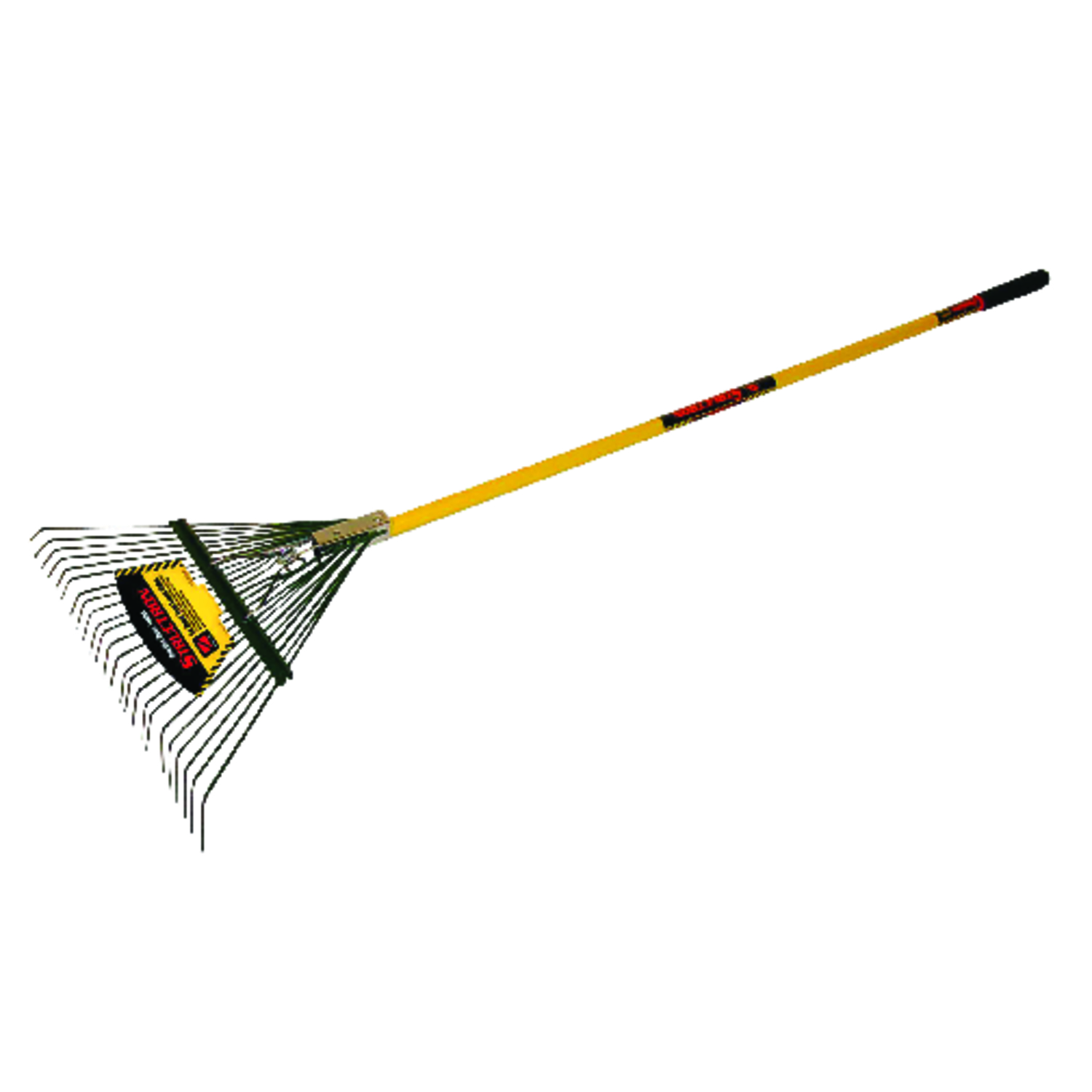 Seymour S500 Industrial 65 in. 24 Tine Steel Leaf Rake Aluminum Handle - Intensery