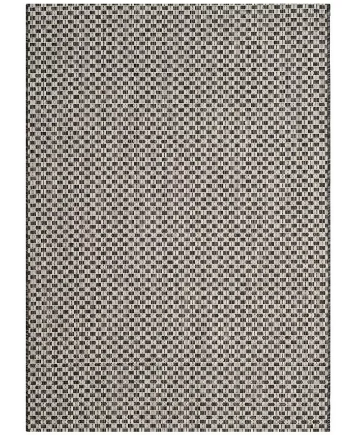 Safavieh Courtyard Black and Light Gray 6'7