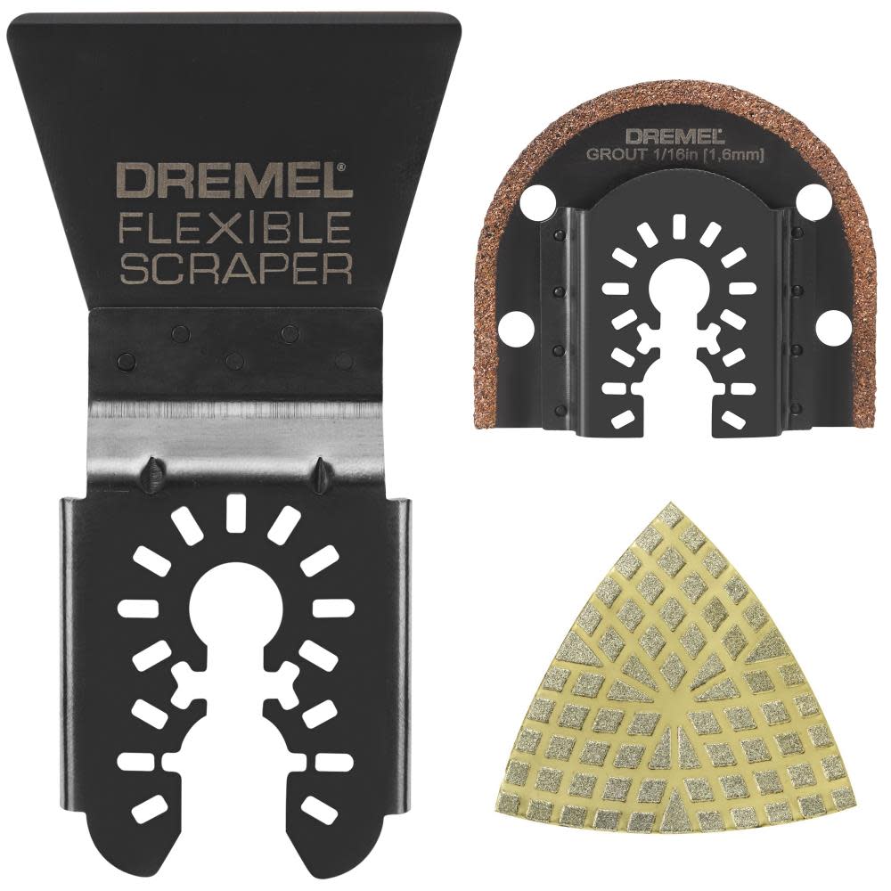 Dremel Tile Set Oscillating Accessories 3pc - Intensery
