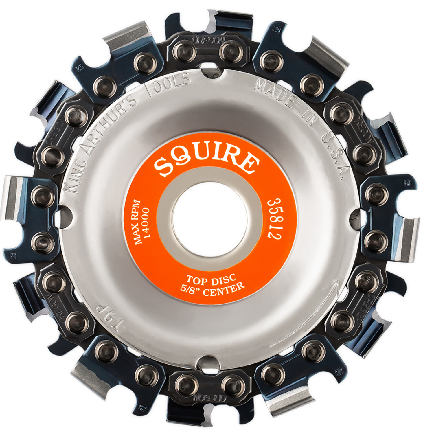 King Arthur\u0027s Tools 3-1/2 in. D X 5/8 in. Steel Chain Saw Type Cutting Wheel 12 teeth 1 pk - Intensery