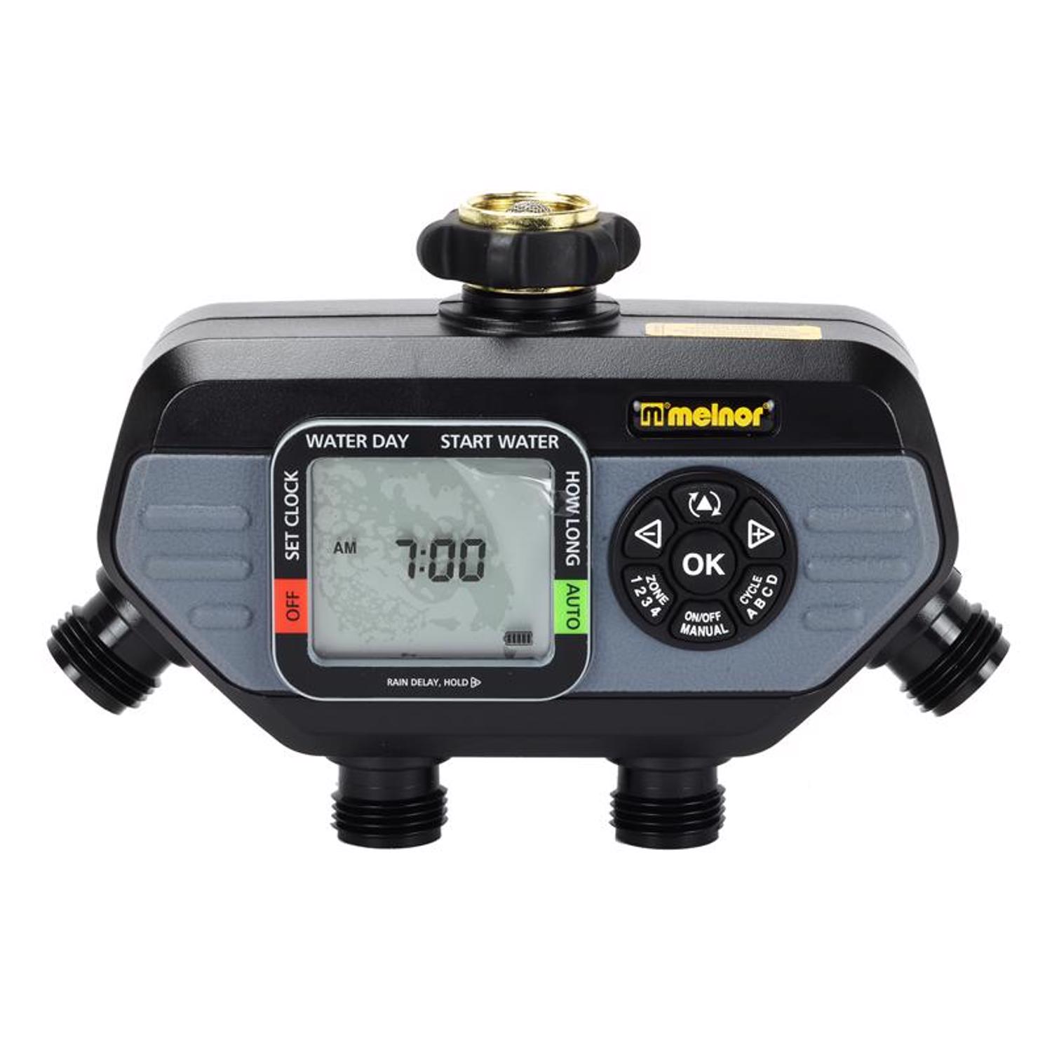 Melnor HydroLogic Programmable 4 Zone Digital Water Timer - Intensery