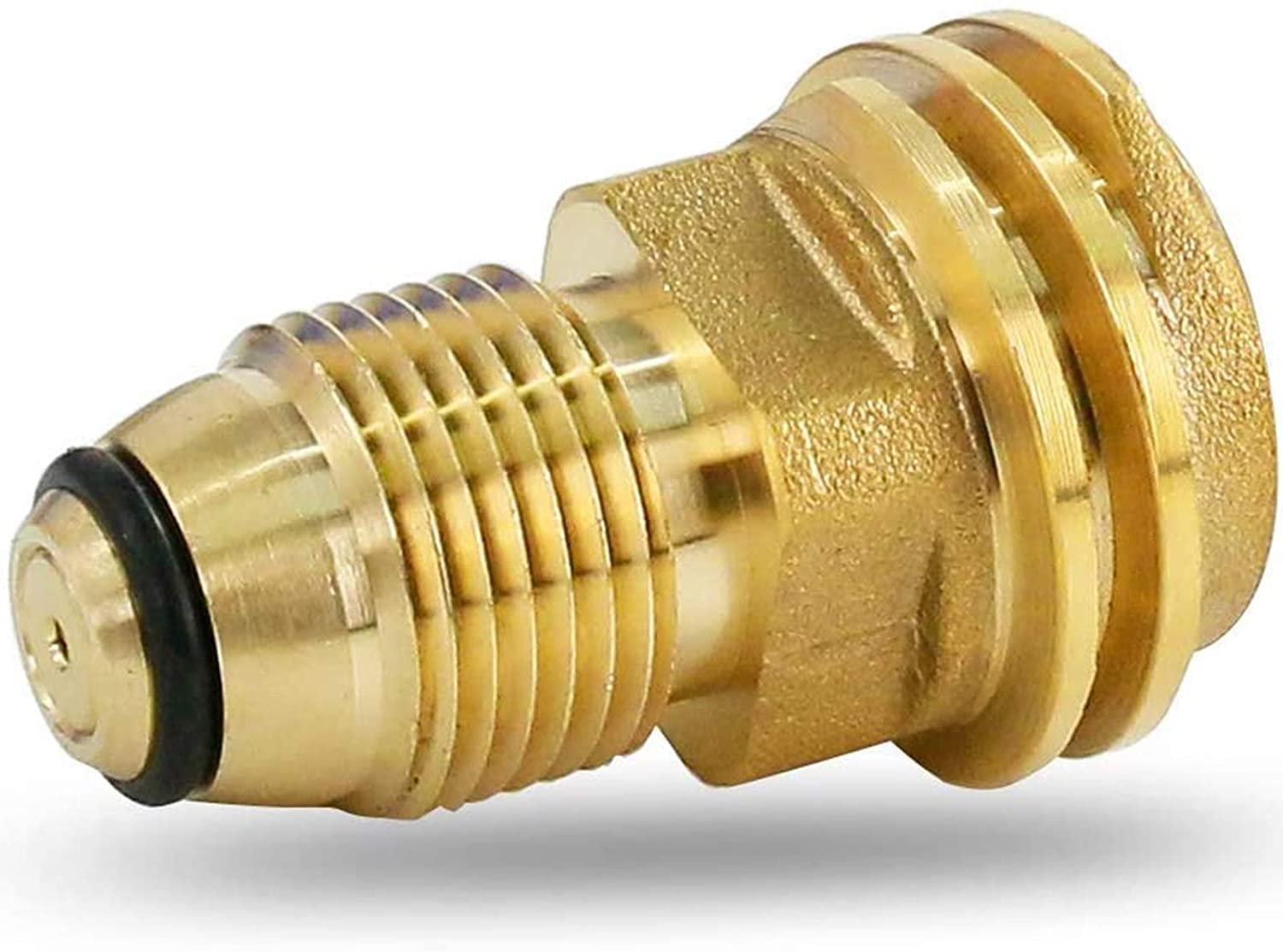 Propane Tank Adapter Converts POL LP Tank Service Valve to QCC1 / Type1 Hose or Regualtor - Intensery