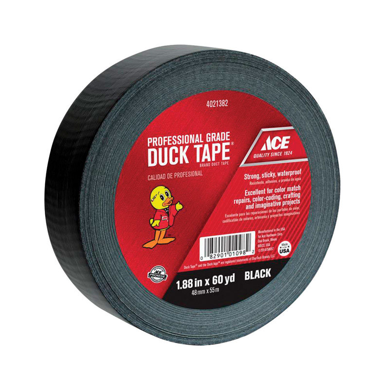 Ace 1.88 in. W X 60 yd L Black Solid Duct Tape - Intensery