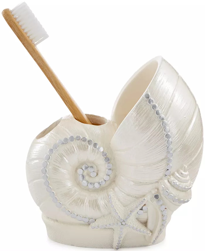 Avanti Bath， Sequin Shells Toothbrush Holder - Intensery