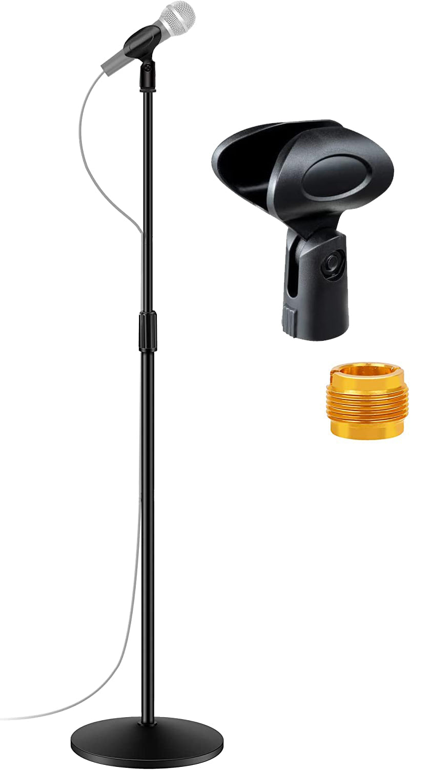 5Core Podcast Recording Studio On Stage Microphone Mic Stand Round Base MS RBL - Intensery