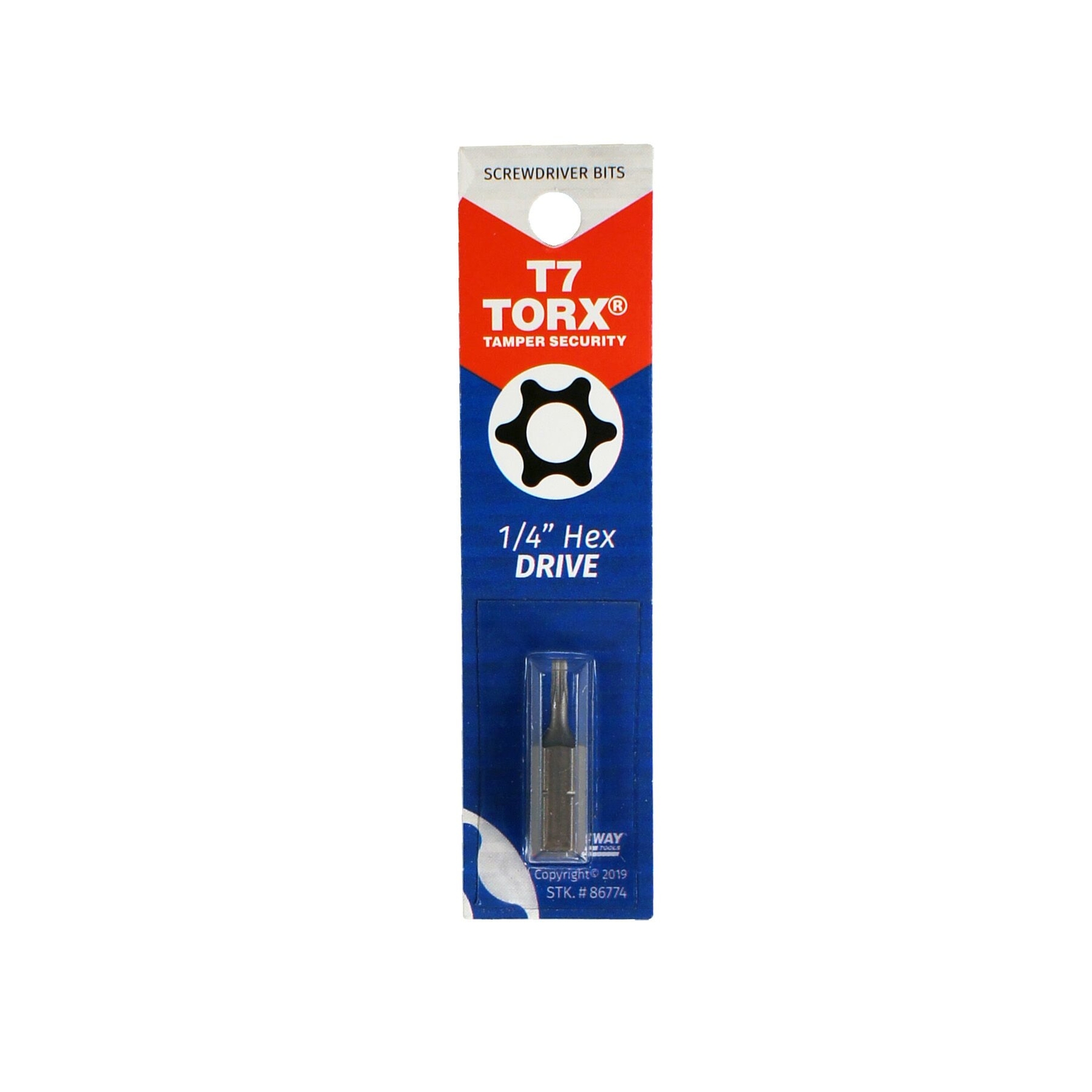 Best Way Tools Torx T7 X 1 in. L Screwdriver Bit Carbon Steel 1 pc - Intensery