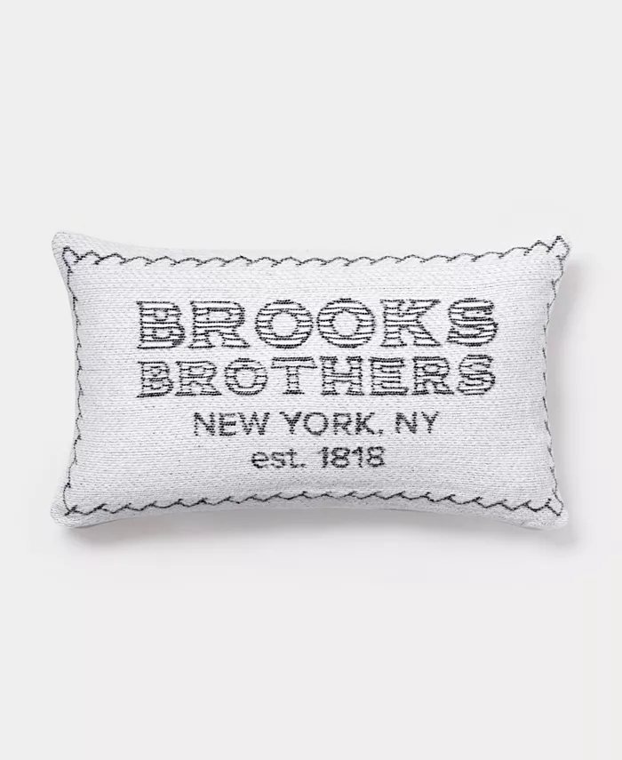 Brooks Brothers Est. Decorative Cotton Pillow - Intensery