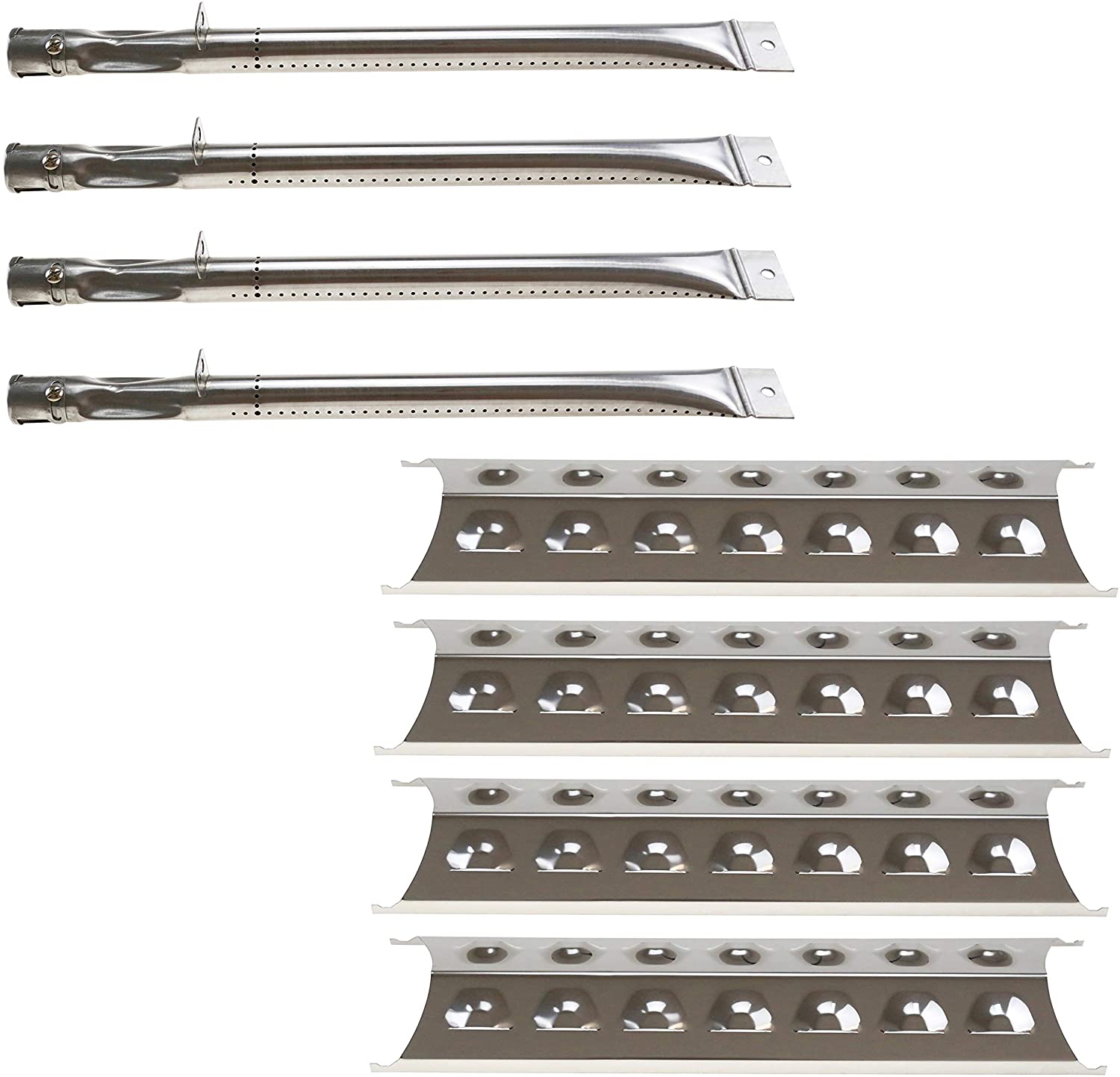 Rebuild Parts Kit for Perfect Flame 2518SLN-LPG Grill, Burner + Heat Plates Set - Intensery