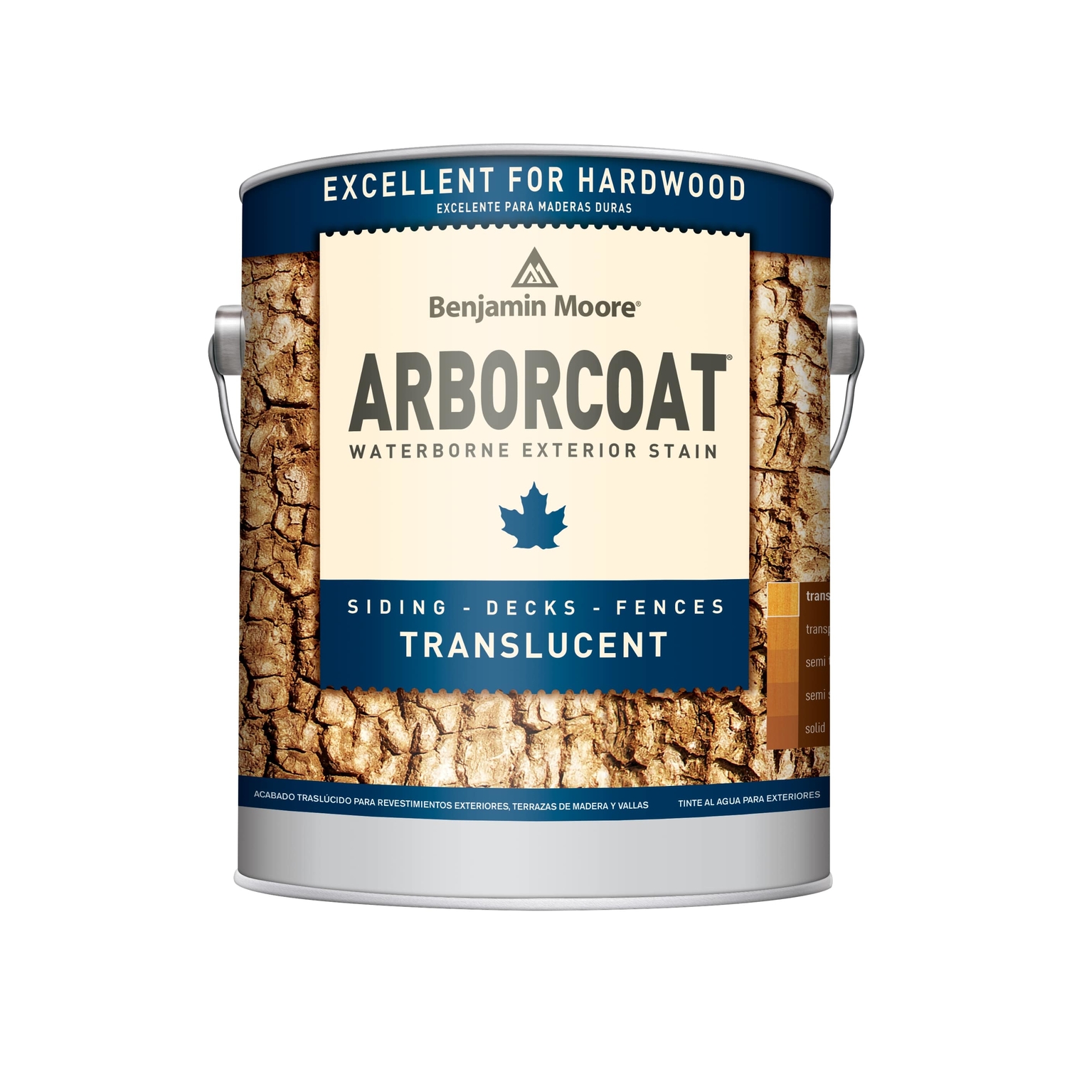 Benjamin Moore Arborcoat Transparent Flat Mahogany Acrylic/Alkyd/Urethane Waterborne Stain 1 gal - Intensery