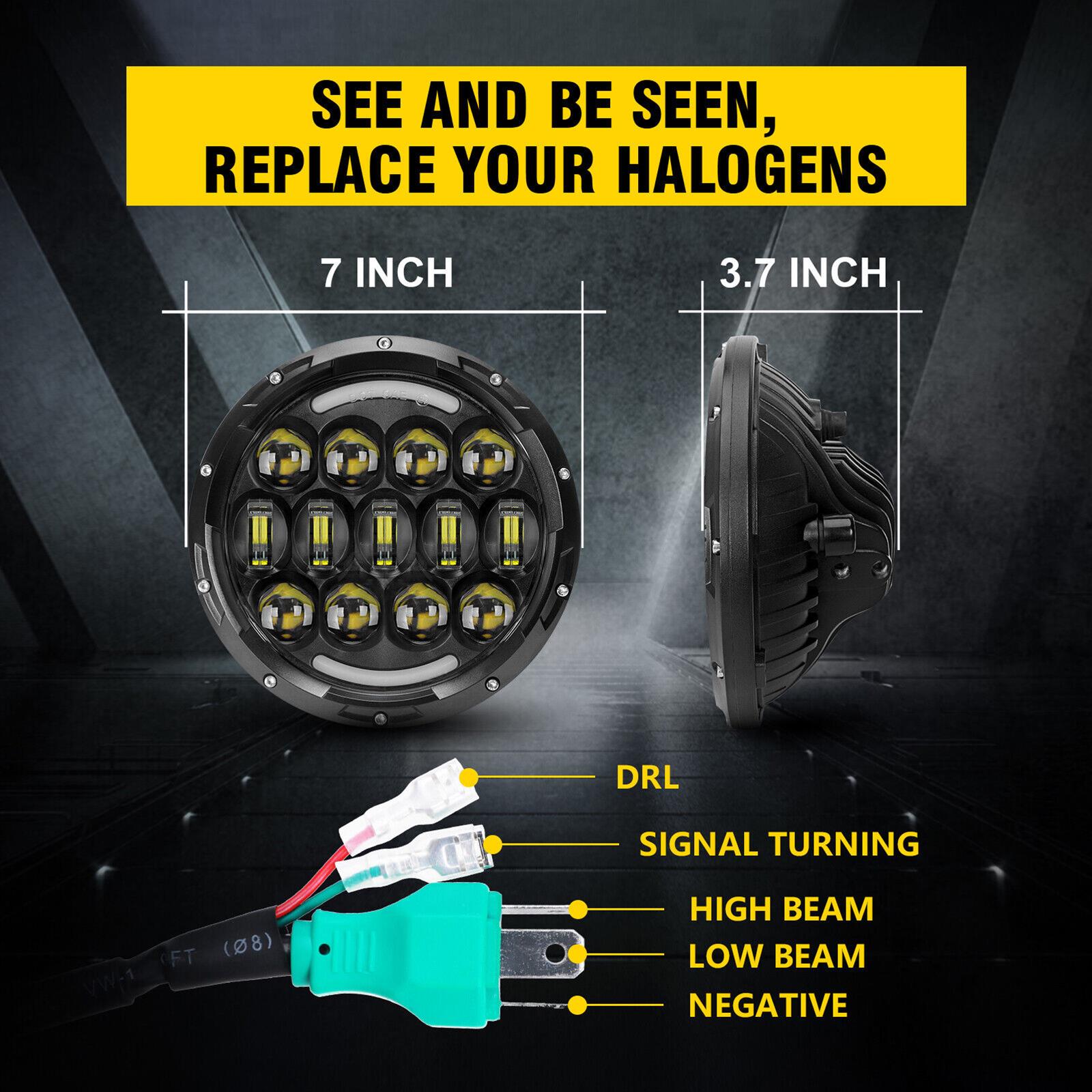 Summit Racing SUM-890281 Summit Racing? 7 in. LED Headlights - Intensery