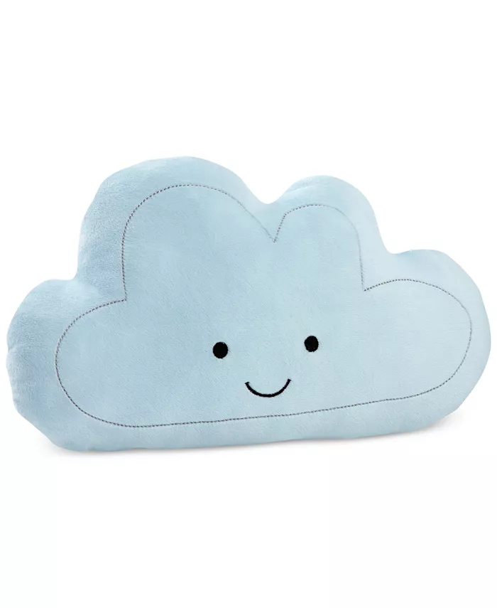 NoJo Happy Little Clouds Embroidered Plush Decorative Pillow - Intensery