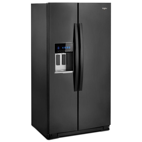 21 cu ft Side-by-Side Black Refrigerator - Intensery