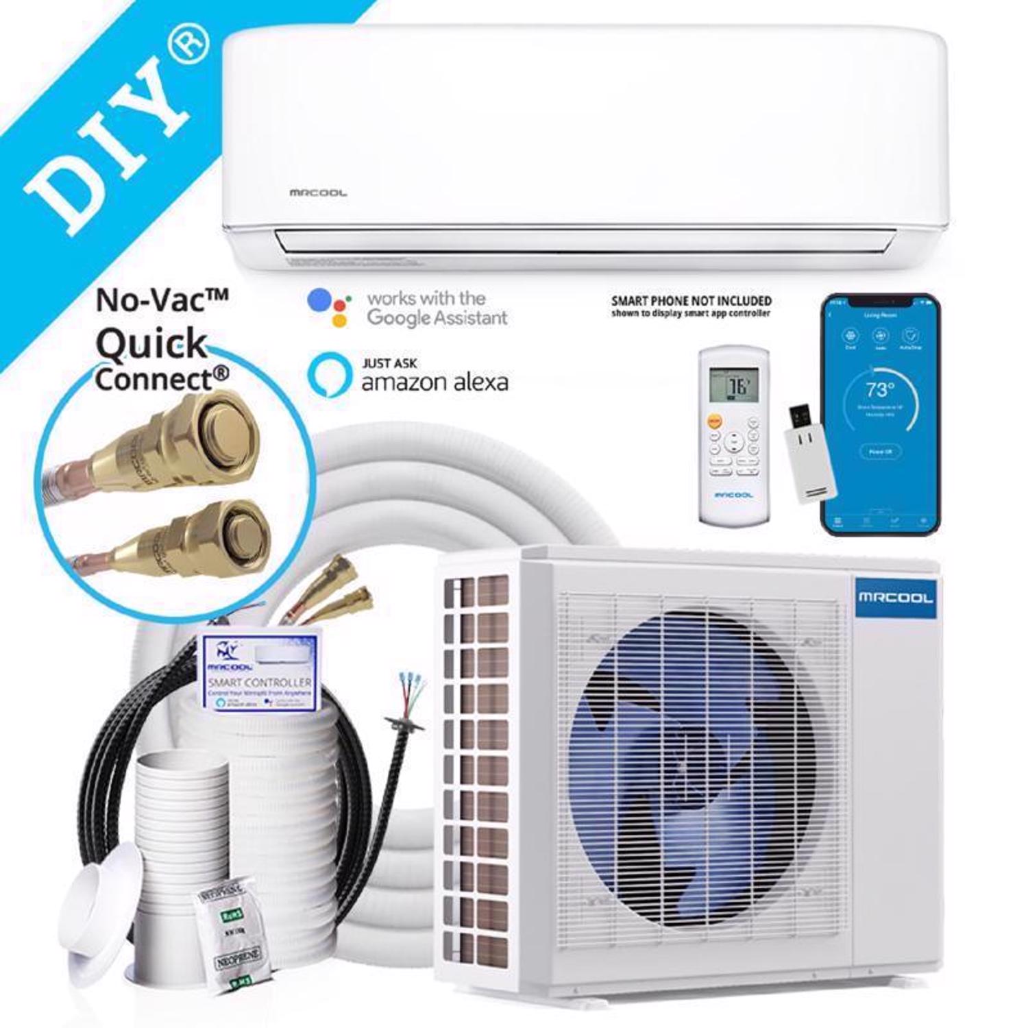 MrCool DIY 4th Gen 1 Zone 24000 BTU 20.5 SEER Ductless Mini Split Heat Pump - Intensery