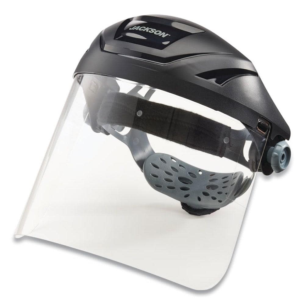 Jackson Safety High Impact Resistant F4XP Premium Crown with Ratcheting Headgear Black - Intensery