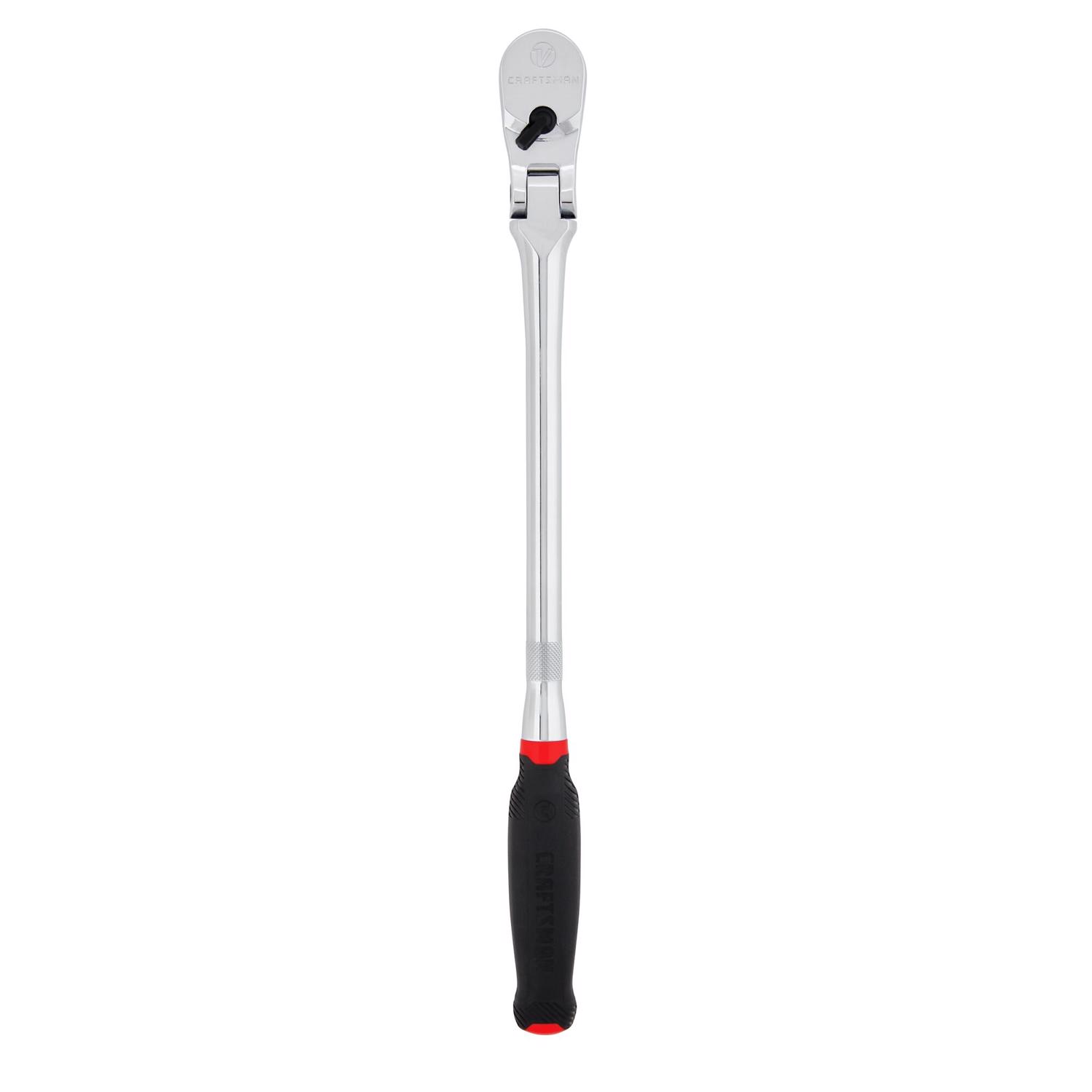 Craftsman V-Series 1/2 in. drive Comfort Grip Long Flex Head Ratchet 96 teeth - Intensery
