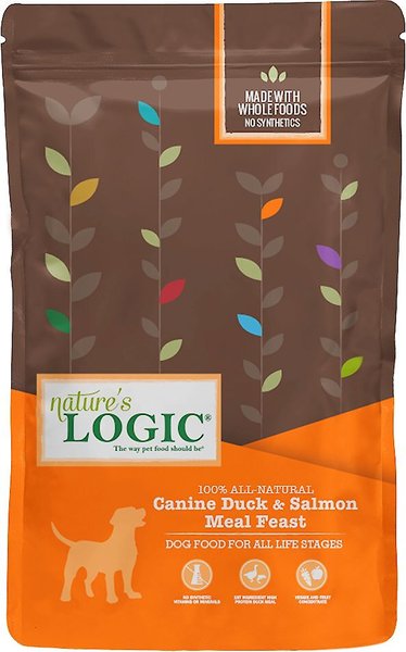 Nature's Logic Canine Duck and Salmon Meal Feast All Life Stages Dry Dog Food - Intensery