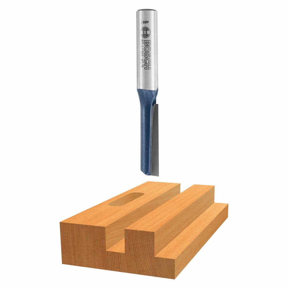Bosch 1/2 In. x 2 In. Carbide Tipped 1-Flute Straight Bit 85264M from Bosch - Intensery
