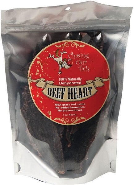 Chasing Our Tails Dehydrated Beef Heart Dog Treats - Intensery