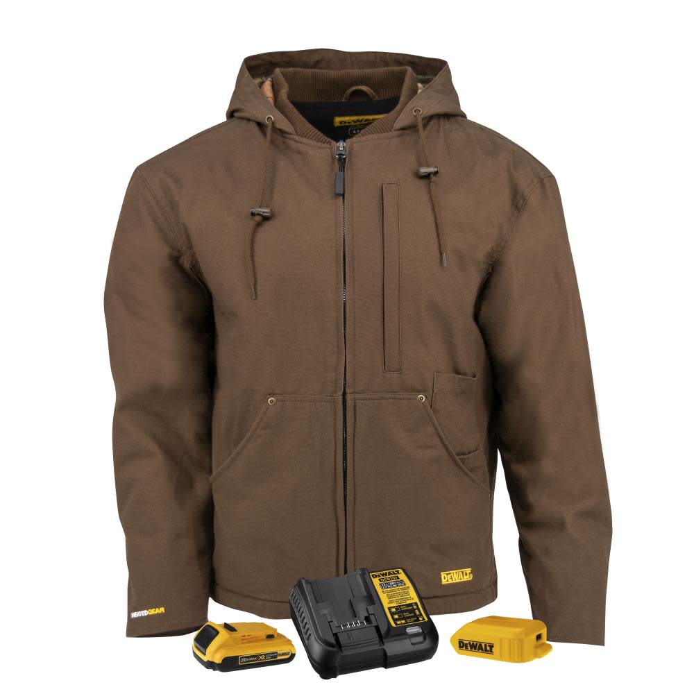 DEWALT Unisex Heated Bare Tool Heavy Duty Work Coat Tobacco XL DCHJ076ATB-XL from DEWALT - Intensery
