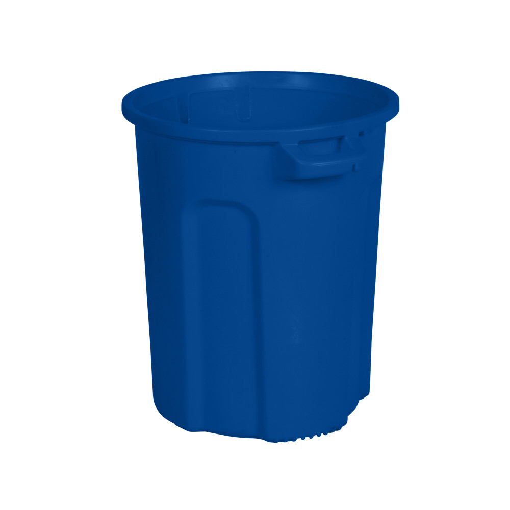 Toter 20 Gallon Round Trash Can with Lift Handle Blue - Intensery