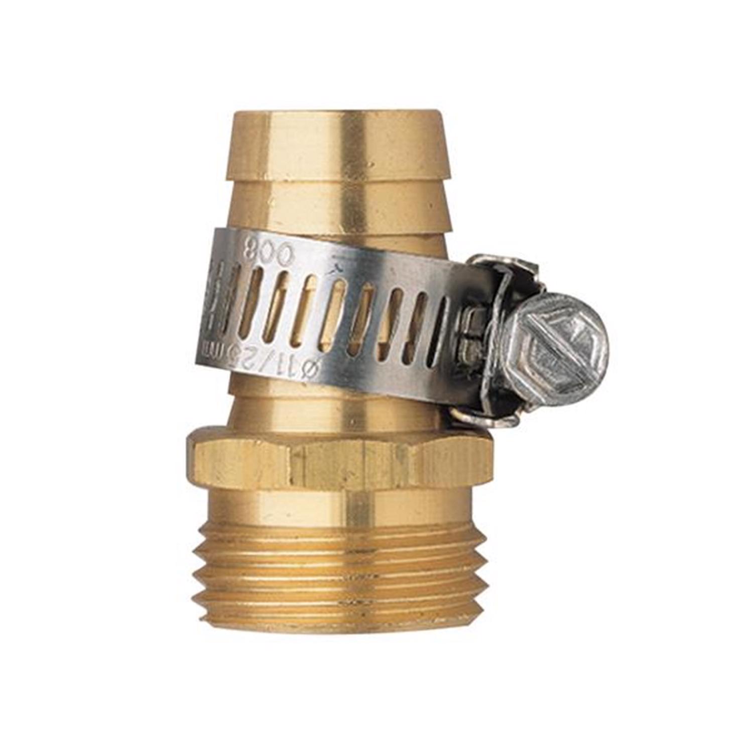 Orbit 3/4 in. Brass/Stainless Steel Threaded Male Hose Mender - Intensery