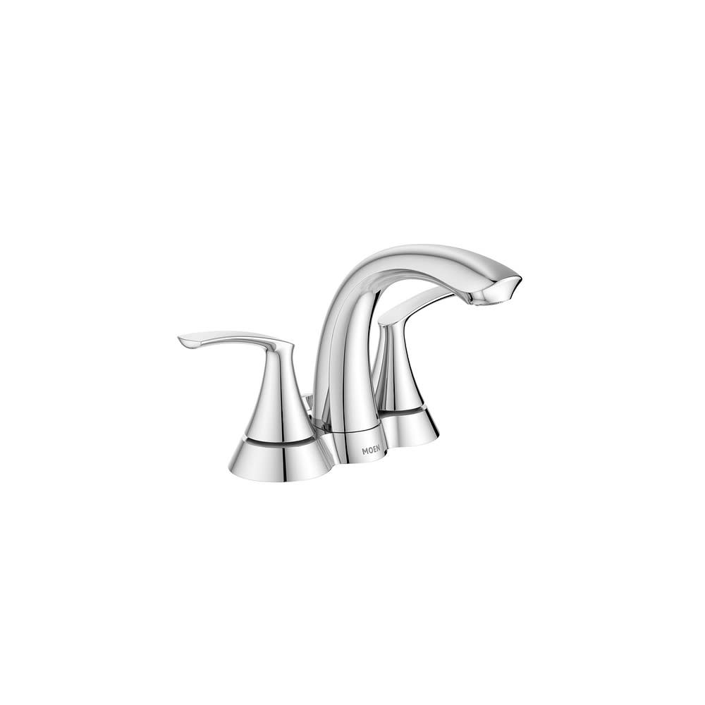 Moen Darcy Bathroom Lavatory Faucet Chrome 2 Handle Low Arc - Intensery