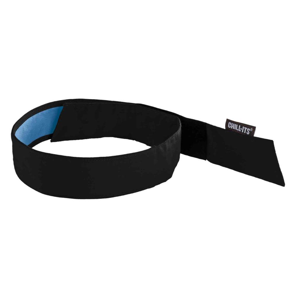 Ergodyne Chill Its 6705CT Cooling Bandana with Cooling Towel Black - Intensery