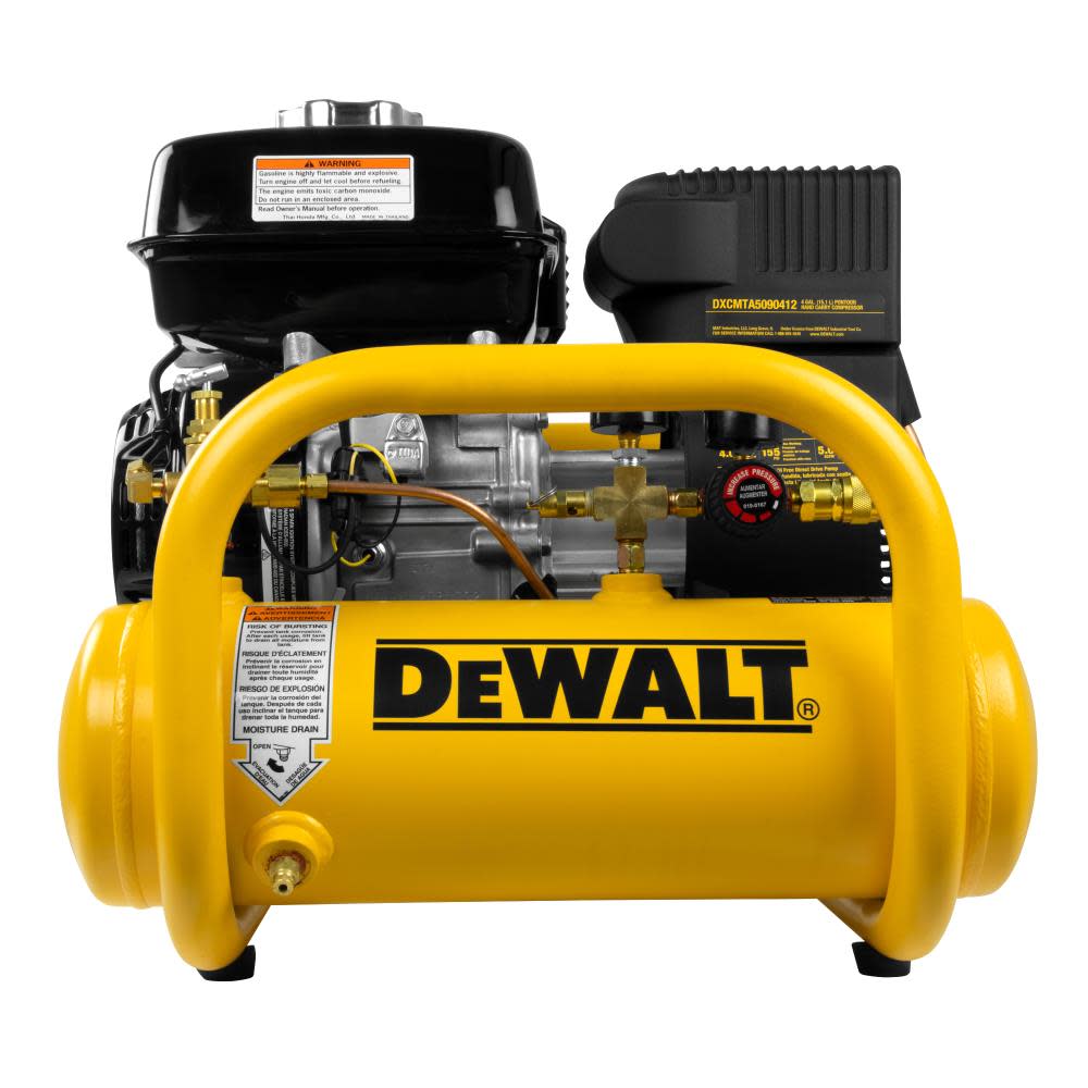 4 Gallon Portable Honda Gas Powered Oil Free Direct Drive Air Compressor - Intensery