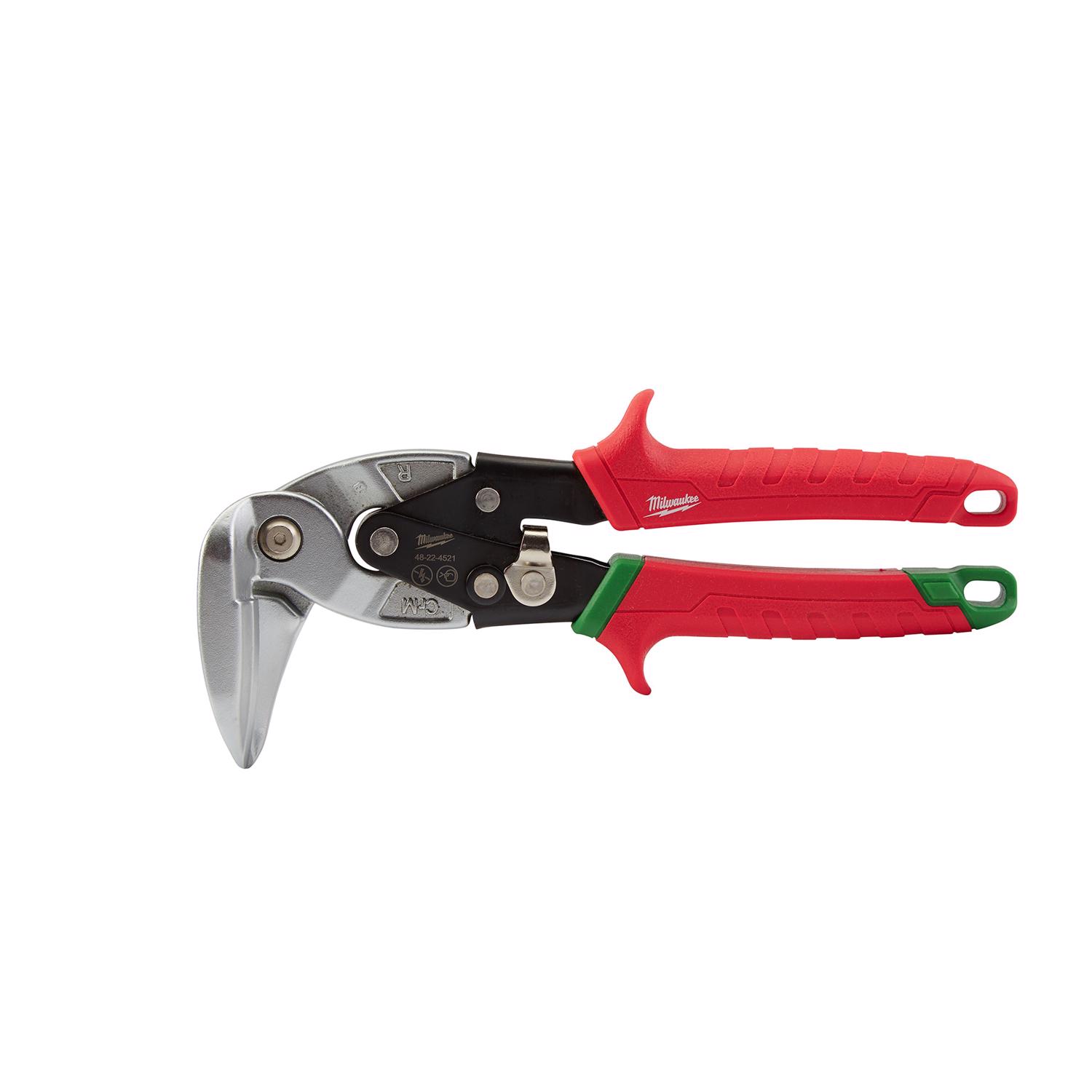 Milwaukee 9 in. Steel Right Cut Aviation Snips 22 Ga. 1 pk - Intensery