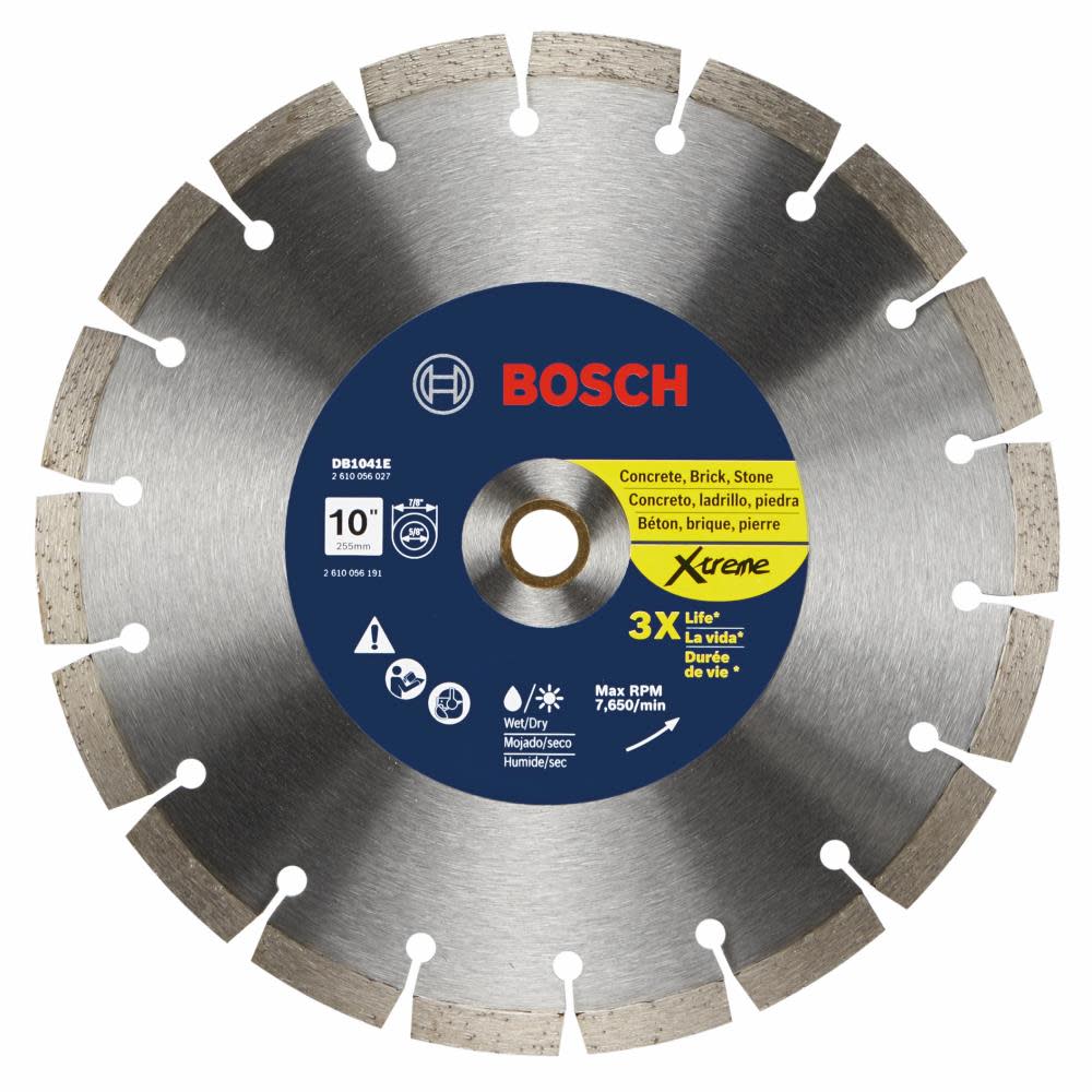 Bosch 10 Xtreme Segmented Rim Diamond Blade - Intensery