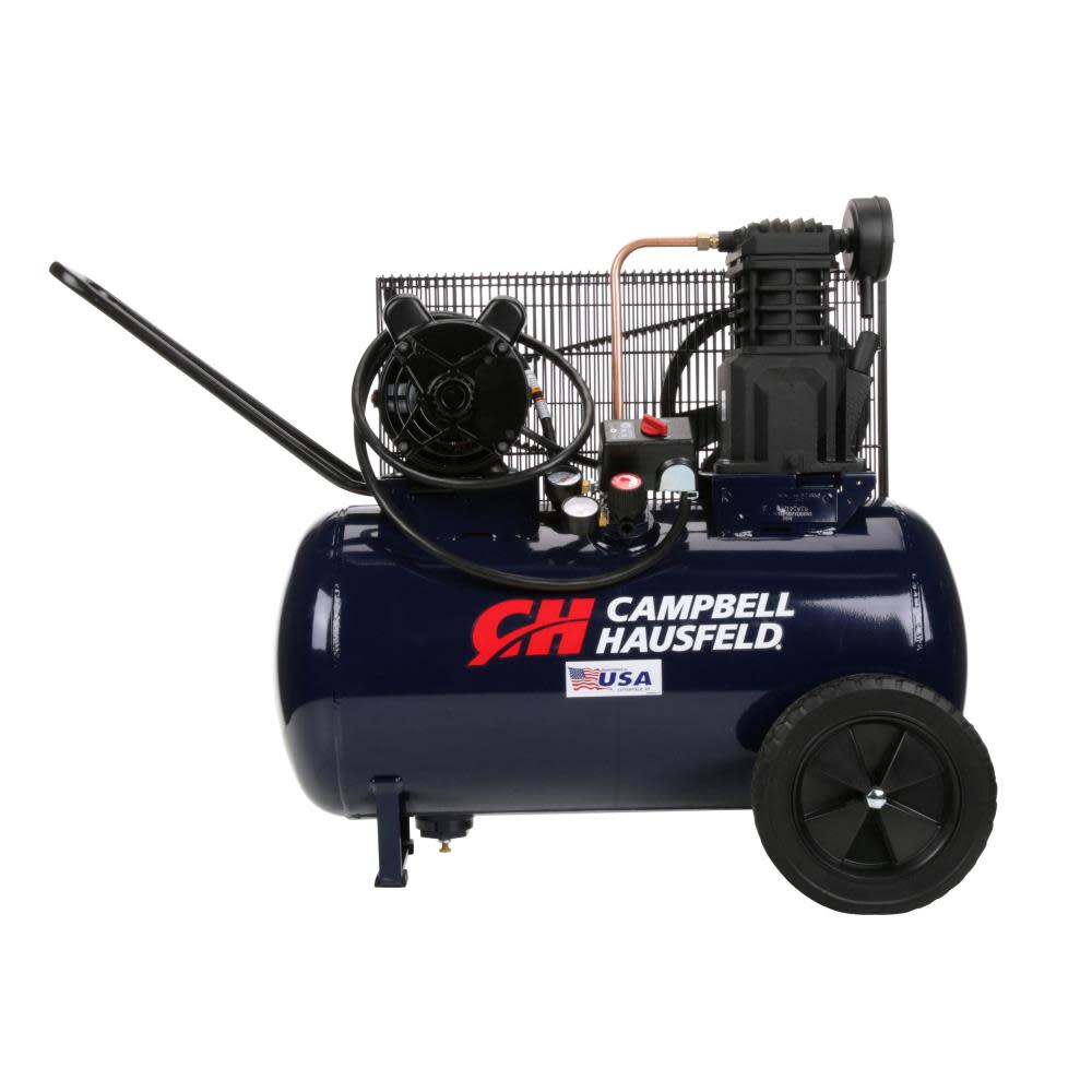 20-Gallon Portable 135-PSI Electric Horizontal Air Compressor - Intensery