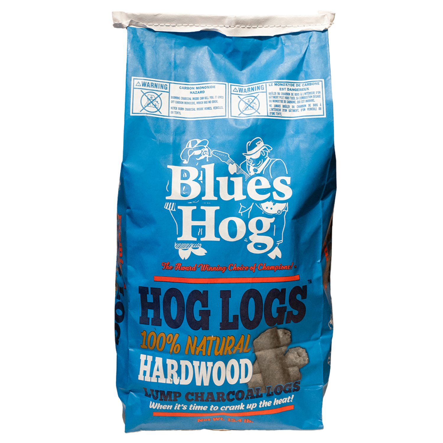 Blues Hog Hog Logs All Natural Hardwood Lump Charcoal 15.4 lb - Intensery