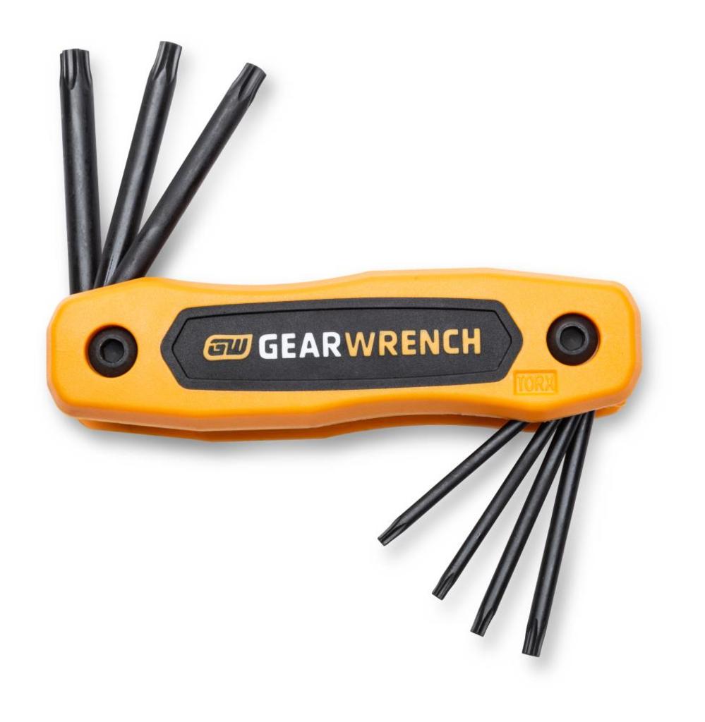 GEARWRENCH Tamper Proof Torx Folding Hex Key Set 8pc - Intensery