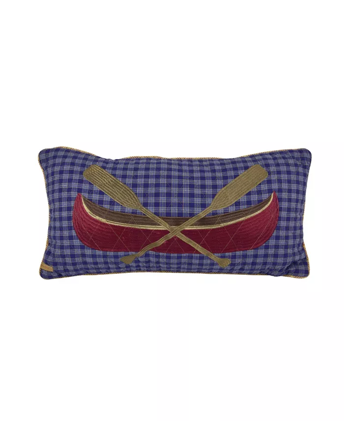 American Heritage Textiles Lakehouse Boat Decorative Pillow， 11