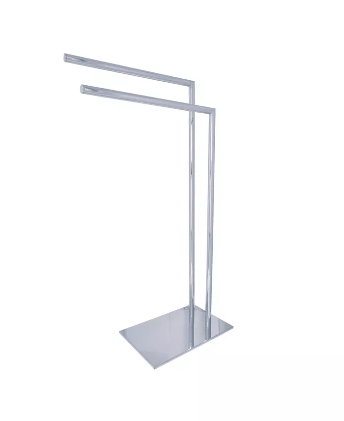 Kingston Brass Pedestal Dual Towel Rack in Polished Chrome - Intensery