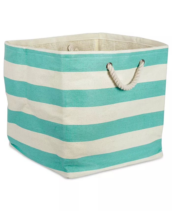 Design Imports Paper Cube Stripe Square - Intensery