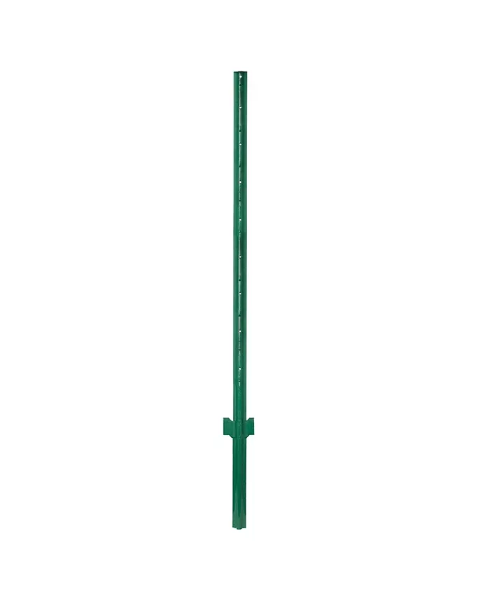 Origin Point Light Duty Steel Fence Post， Green， 3 Feet Tall - Intensery